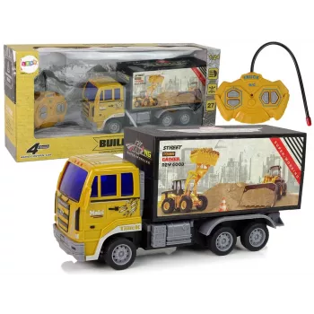 LEAN TOYS Remote Controlled Construction Truck 1:24 Yellow
