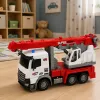 LEAN TOYS Remote Controlled Crane Truck RC Movable Rotating Crane 1:14