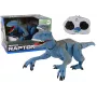 LEAN TOYS Remote-Controlled Dinosaur Velociraptor with Sound and Roaring, Blue