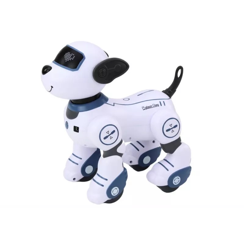 LEAN TOYS Remote Controlled Interactive Robot Dog – Dancing, Singing, Programmable Commands, Blue | DistriNode SA