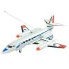 LEAN TOYS Remote Controlled Passenger Aircraft with LED Lights 40 MHz Pilot