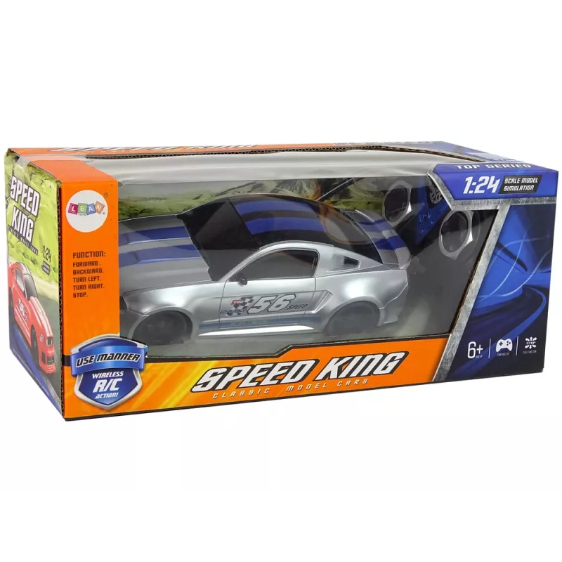 LEAN TOYS Remote-Controlled R/C Sports Car 1:24 Speed King