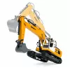 LEAN TOYS Remote Controlled RC Crawler Excavator Lights and Sounds Yellow 1:16