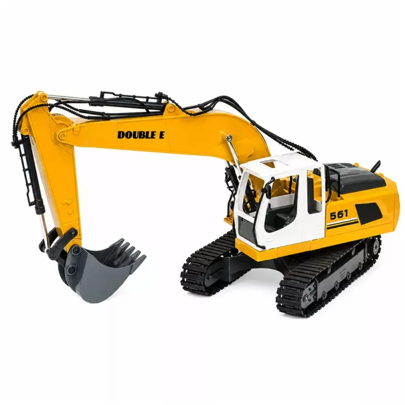 LEAN TOYS Remote Controlled RC Crawler Excavator Lights and Sounds Yellow 1:16
