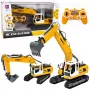 LEAN TOYS Remote Controlled RC Crawler Excavator Lights and Sounds Yellow 1:16