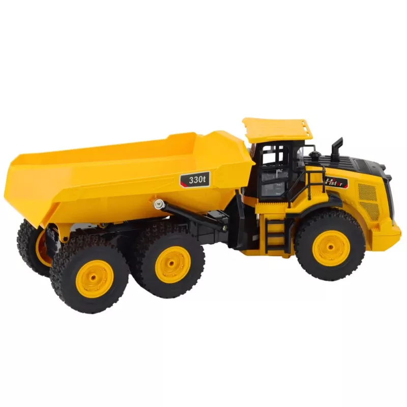 LEAN TOYS Remote Controlled RC Dump Truck Transporter Sounds 9CH 2.4G Yellow