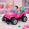 LEAN TOYS Remote Controlled RC Off-Road Car with Dolls Pink 1:16