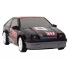 LEAN TOYS Remote Controlled Sports Car R/C 1:24 Black Replaceable Wheels