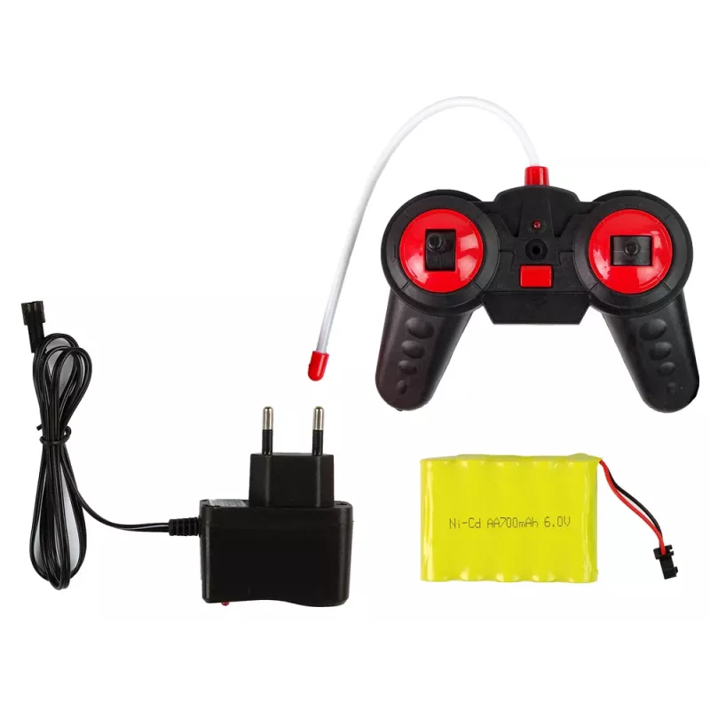 LEAN TOYS 1:16 Remote-Controlled Sports Car with LED Front Lights and R/C Remote Control
