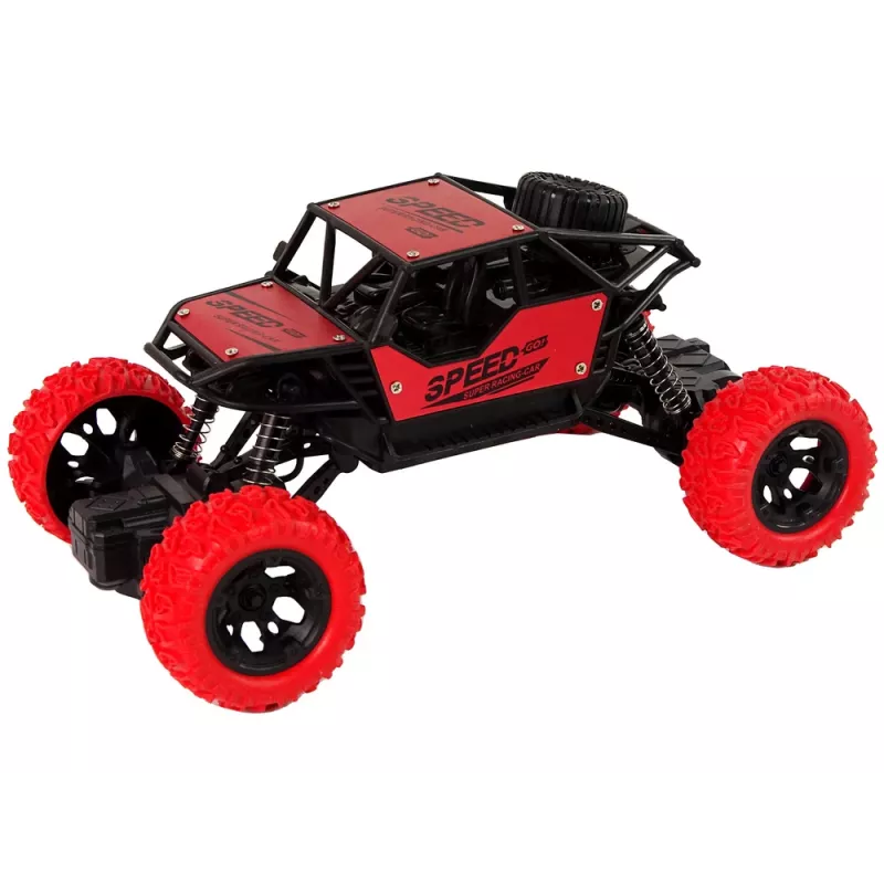 LEAN TOYS Remote Controlled Terrain Car R/C 1:18 Red