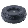 LEAN TOYS Replacement Wheel for Battery-Powered Ride-On Vehicle DK-CA002 (230mm, Black, PP Plastic)