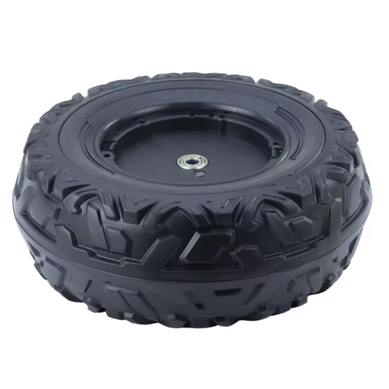 LEAN TOYS Replacement Wheel for Battery-Powered Ride-On Vehicle DK-CA002 (230mm, Black, PP Plastic)