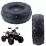 LEAN TOYS Replacement Wheel for Battery-Powered Ride-On Vehicle DK-CA002 (230mm, Black, PP Plastic)