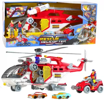 LEAN TOYS Rescue Helicopter Multifunction Accessories Lights Sounds Set