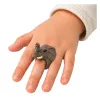 LEAN TOYS Ring on Hand Educational Animals Elephant
