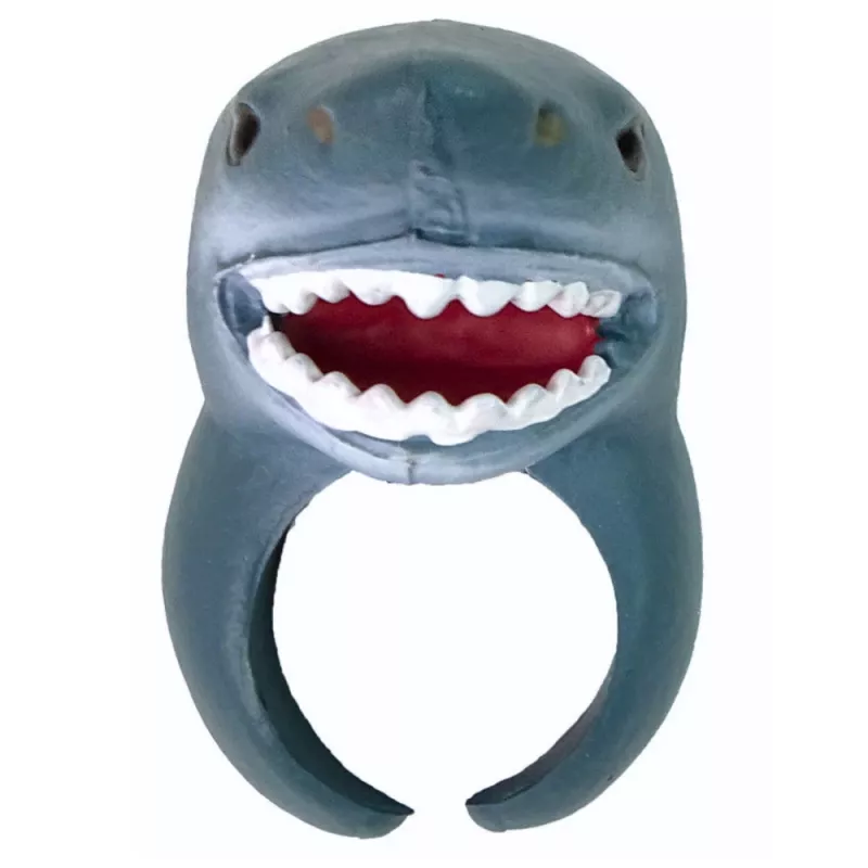 LEAN TOYS Ring on Hand Educational Animals Shark