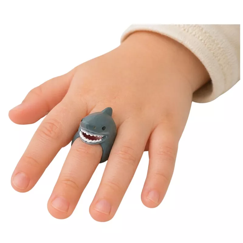 LEAN TOYS Ring on Hand Educational Animals Shark
