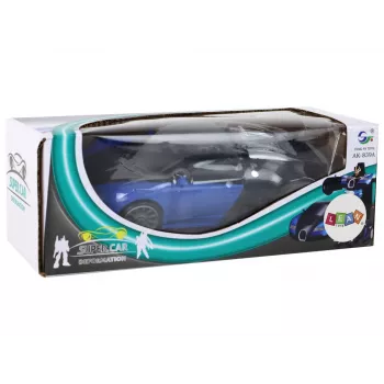 LEAN TOYS Robot Car 2in1 Bugatti Blue Light Effects