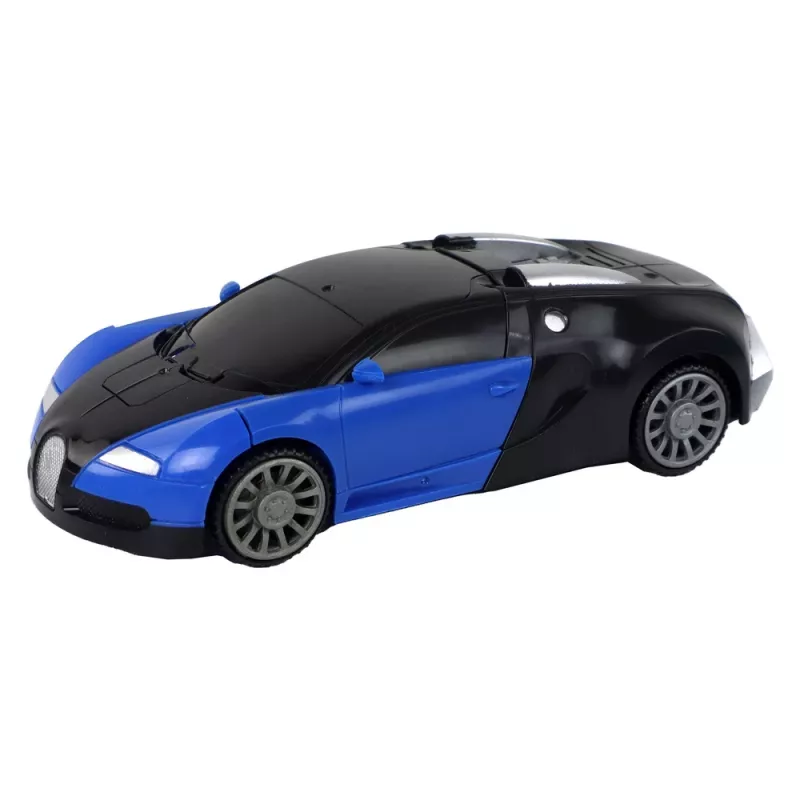 LEAN TOYS Robot Car 2in1 Bugatti Blue Light Effects