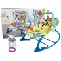 LEAN TOYS Rocking Chair 2in1 Blue Zebra Sounds Vibration
