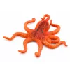 LEAN TOYS Rubber Octopus Figurine Stretchable Realistic Sea Animal 12cm