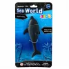 LEAN TOYS Rubber Sea Dolphin Figurine Soft Realistic TPR Dark Gray 17.5 cm