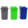 LEAN TOYS Rubbish Truck Bins Dark Green with Sounds and Lights