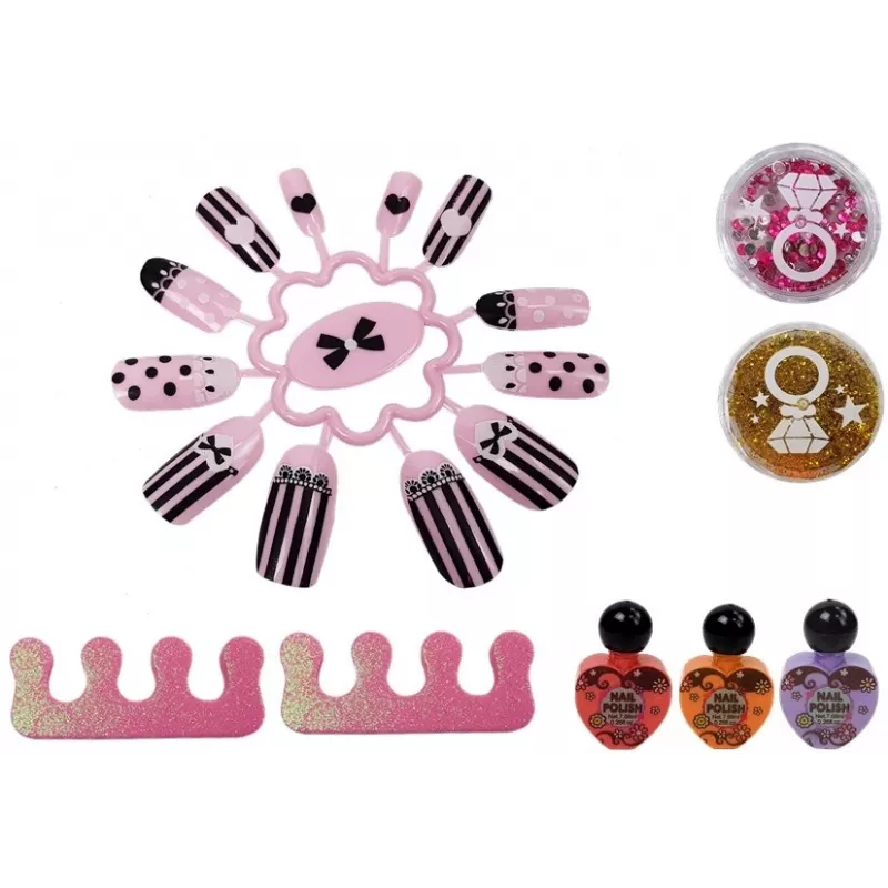 LEAN TOYS Set For Making Nail Varnish Dryer Glitter