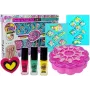 LEAN TOYS Set of 2 in 1 Bracelet Making and Nail Painting Beads Nail Lacquers