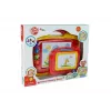 LEAN TOYS Set of 2 Magnetic Drawing Boards with Stamps - Blue and Yellow