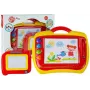LEAN TOYS Set of 2 Magnetic Drawing Boards with Stamps - Blue and Yellow