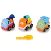 LEAN TOYS Set of 3 Construction Cars for Disassembly + Screwdriver Concrete Mixer Crane Tipper