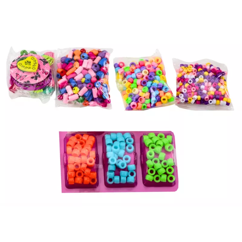 LEAN TOYS Set of Beads in a Jar for Creating Jewelry 3in1