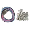 LEAN TOYS Set of Bracelets, Chains and Coloured Jewellery Beads