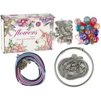 LEAN TOYS Set of Bracelets, Chains and Coloured Jewellery Beads