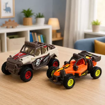 LEAN TOYS Set of Cross-Country Off-Road Vehicles Lights and Sounds 2 pcs.