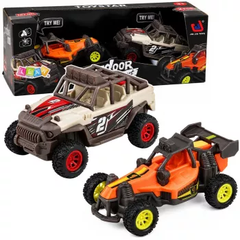 LEAN TOYS Set of Cross-Country Off-Road Vehicles Lights and Sounds 2 pcs.