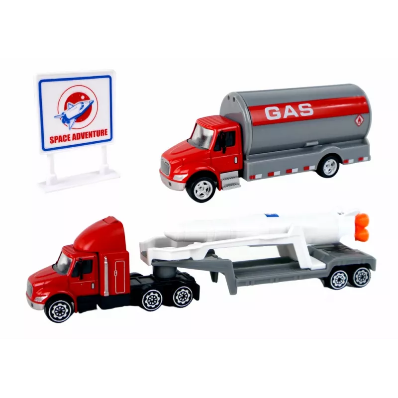 LEAN TOYS Set of Figures Space Truck Rocket 15 El.