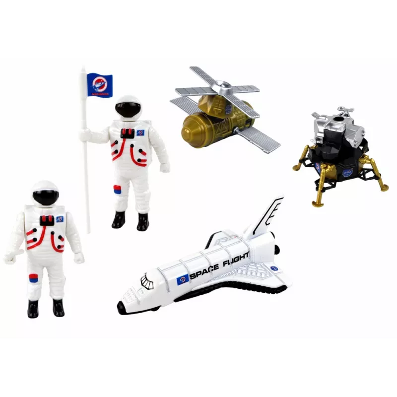 LEAN TOYS Set of Figures Space Truck Rocket 15 El.