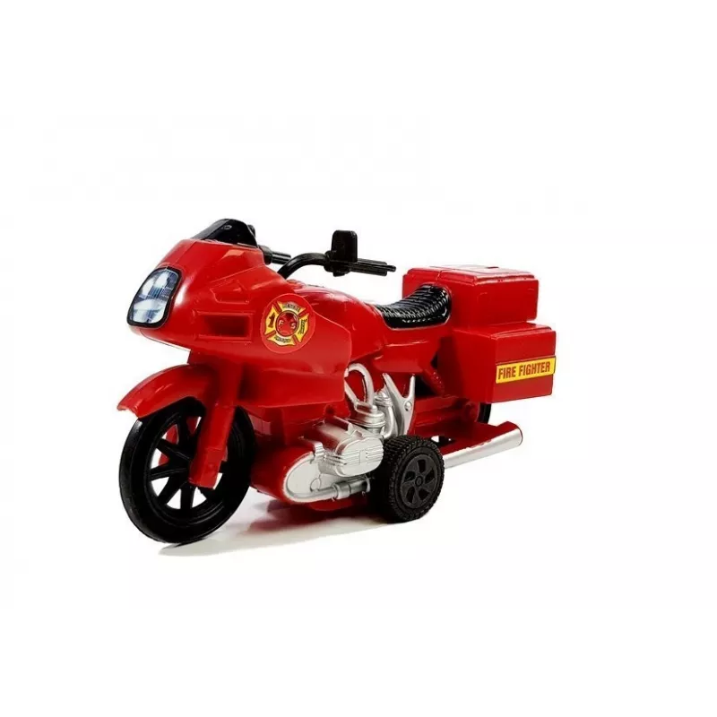 LEAN TOYS Set of Fire Brigade Vehicles Helicopter Motor Light Sounds