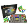 LEAN TOYS Set of Magnastix Magnetic Blocks 560 + Board