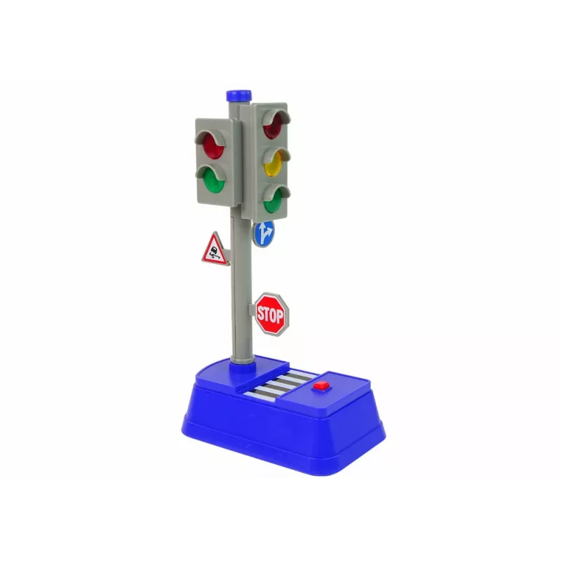 LEAN TOYS Set of Road Signs Lights Sounds 23 cm