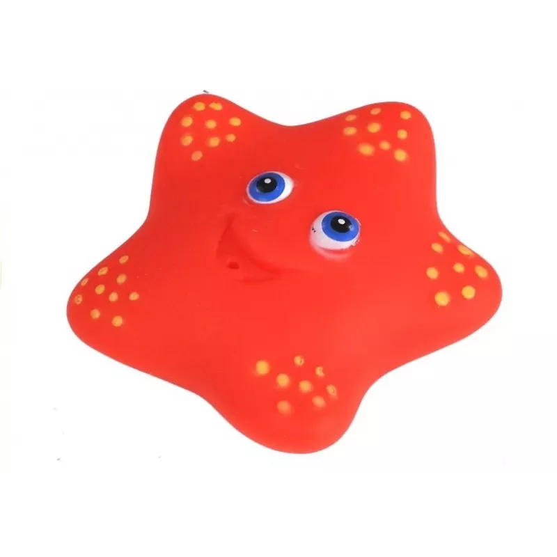 LEAN TOYS Set of Sea Animals for Bathing, Rubber Fishing Strainer, 12 pcs.