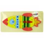 LEAN TOYS Set of Wooden Jigsaw Puzzles Rocket Numbers