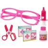 LEAN TOYS Small Dentist Medical Kit Accessories in a Pink Case