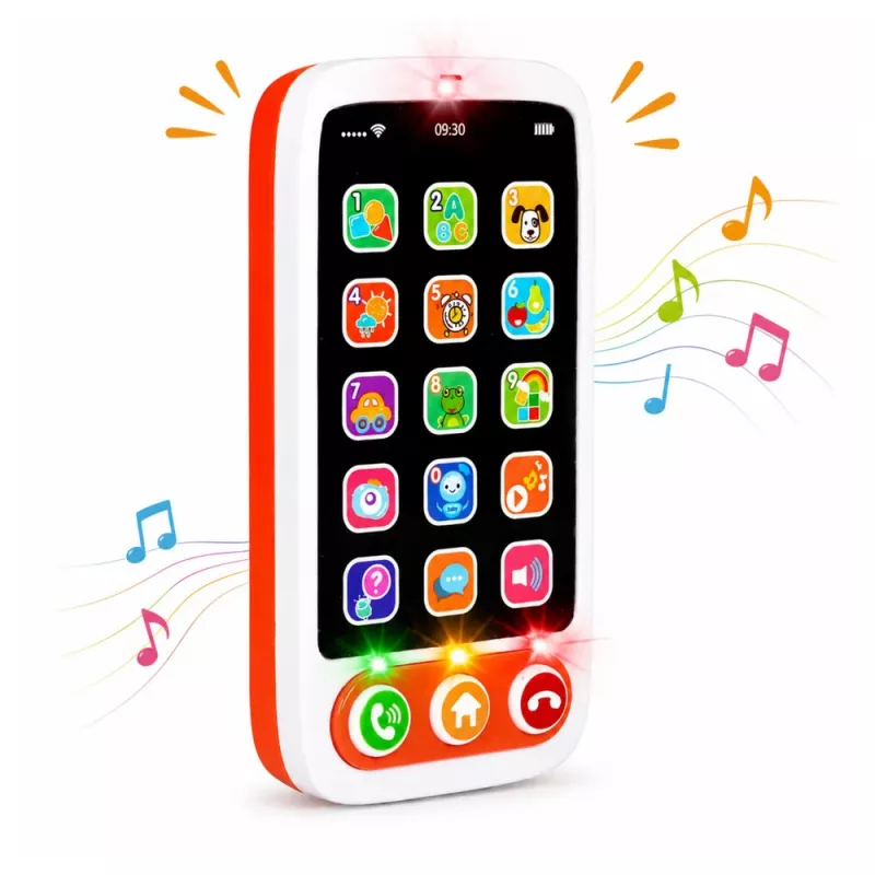 LEAN TOYS Smartphone Children's Interactive Educational Phone with Sounds and Lights
