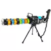 LEAN TOYS Sniper Rifle with Stand, Lights, Sounds & Vibrations – Black Electronic Toy Gun