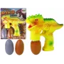 LEAN TOYS Soap Bubbles Dinosaur Bubble Liquid Egg Yellow