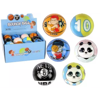 LEAN TOYS Soft Ball Small Patterns Colors for Baby 7 cm in diameter
