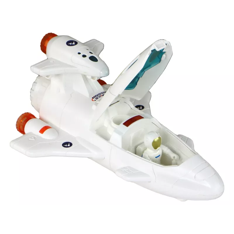 LEAN TOYS Space Mission Cosmos 4 Elements Playset – Rocket, Astronaut, Rover & Flag (4 Pieces, Ages 3+)